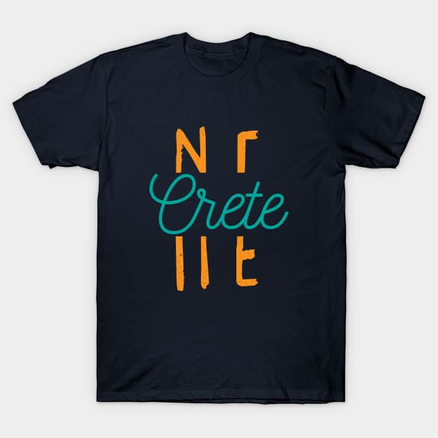 Crete Nebraska City Typography T-Shirt by Commykaze